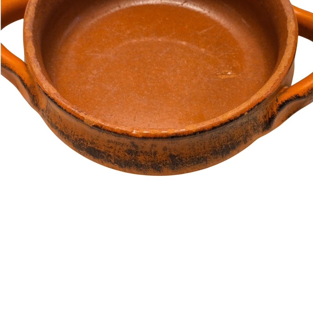 Vintage Terracotta Tapas Cazuela Baking Dish Made in Italy Rustic w Handles - Picture 4 of 7